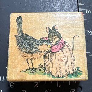 Holly Pond Hill Rubber Stamp G13808 Rachel Bird & Sarah Mouse By Susan Wheeler